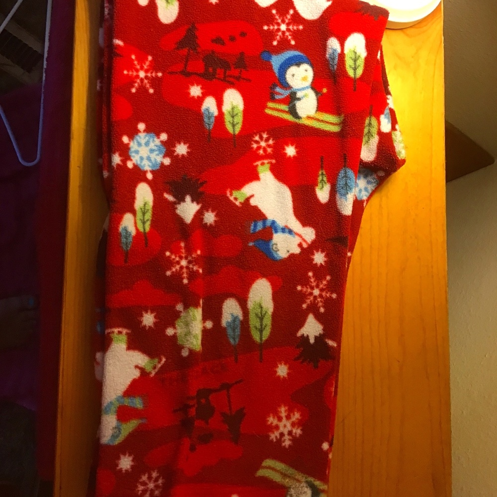 Red Cute Christmas Pajama Pants